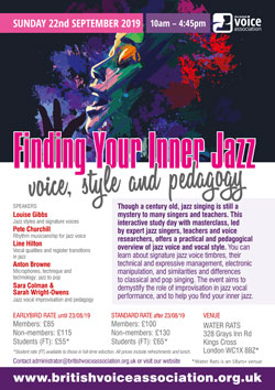 'Finding Your Inner Jazz' 2019 course poster