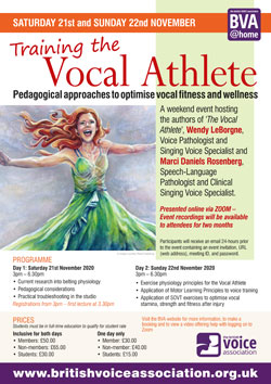 Training the Vocal Athlete – poster