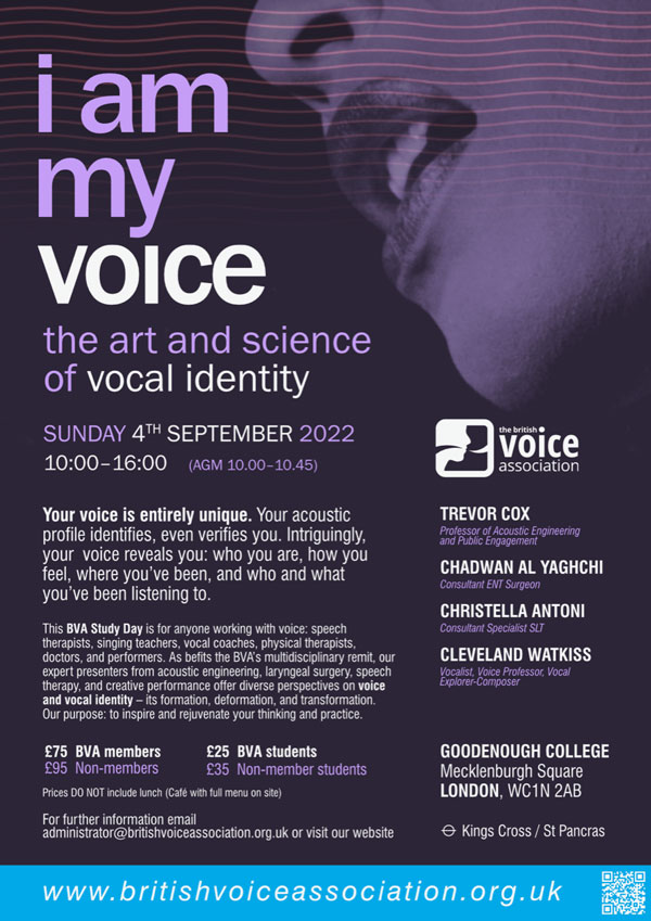 Poster for I Am My Voice event