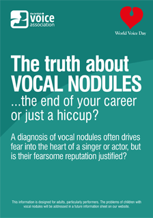 The truth about vocal nodules (leaflet cover)