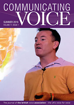 Communicating Voice - Summer 2016 cover