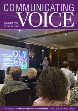 Communicating Voice - Summer 2018 cover