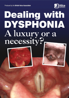 Dealing with dysphonia (leaflet cover)