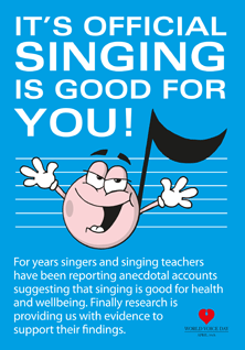Singing is good for you! (leaflet cover)