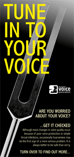 Tune in to your voice (leaflet cover)