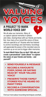 Valuing Voices (leaflet cover)