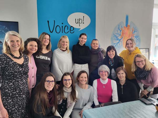 Group of members in Slovenia for World Voice Day 2023
