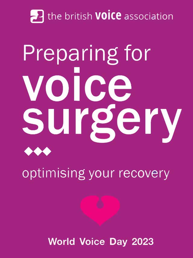 Preparing for voice surgery poster